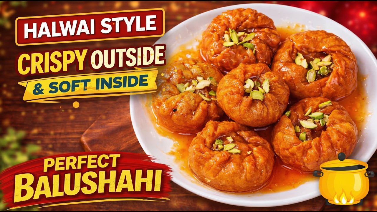 Halwai Style Balushahi Recipe | Crispy Outside Soft Inside | Easy Indian Sweet
