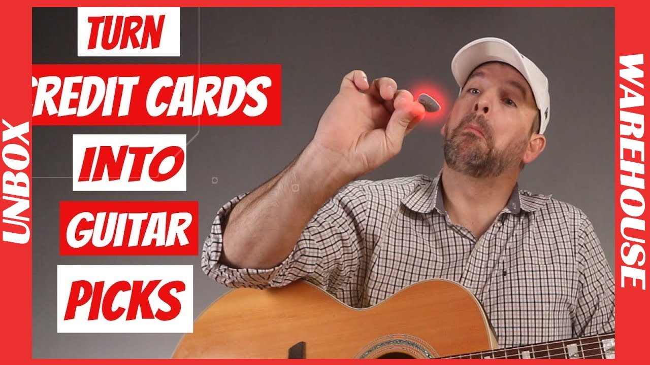 Turn an old Credit Card into a Guitar Pick! Meet Pick-a-Palooza. Pick Punch how to make guitar picks
