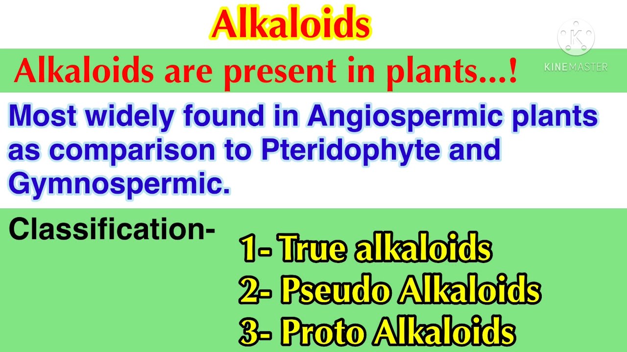 Alkaloids | Story | Pharmacognosy in Hindi