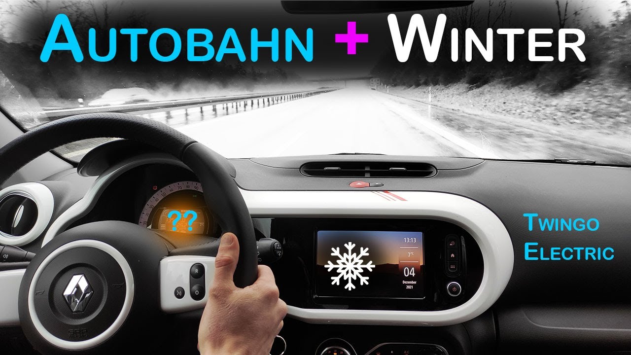 Wie weit kommt ein Elektroauto im Winter auf der Autobahn? | Twingo Electric im Wintercheck!