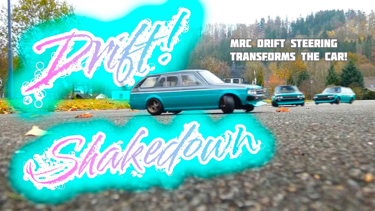 MRC drift steering improved the car | Tamiya TT02 RWD Drift Pandora RC Toyota Corolla Van KE70