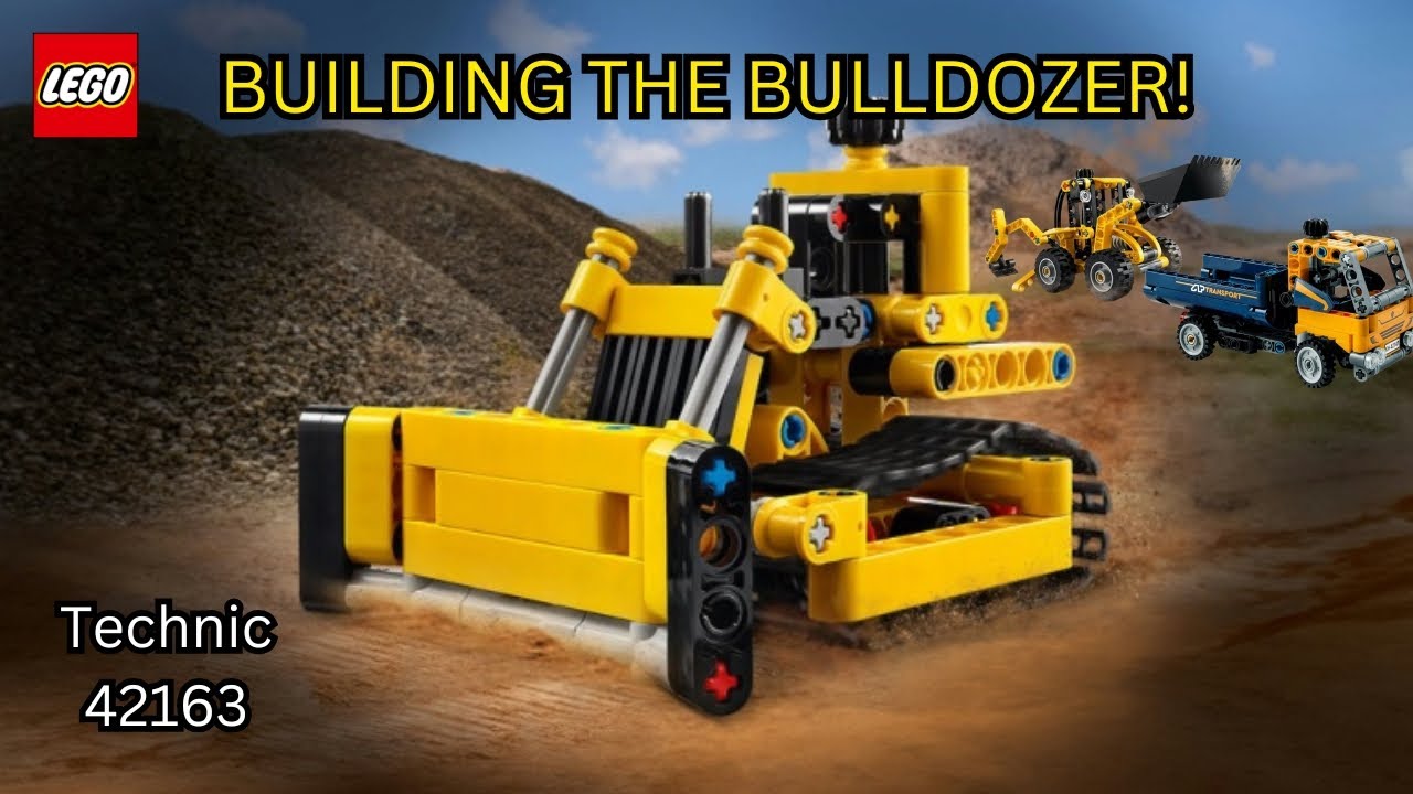LEGO Technic Bulldozer 42163 | Full Unboxing & Build Timelapse | Heavy Construction Set
