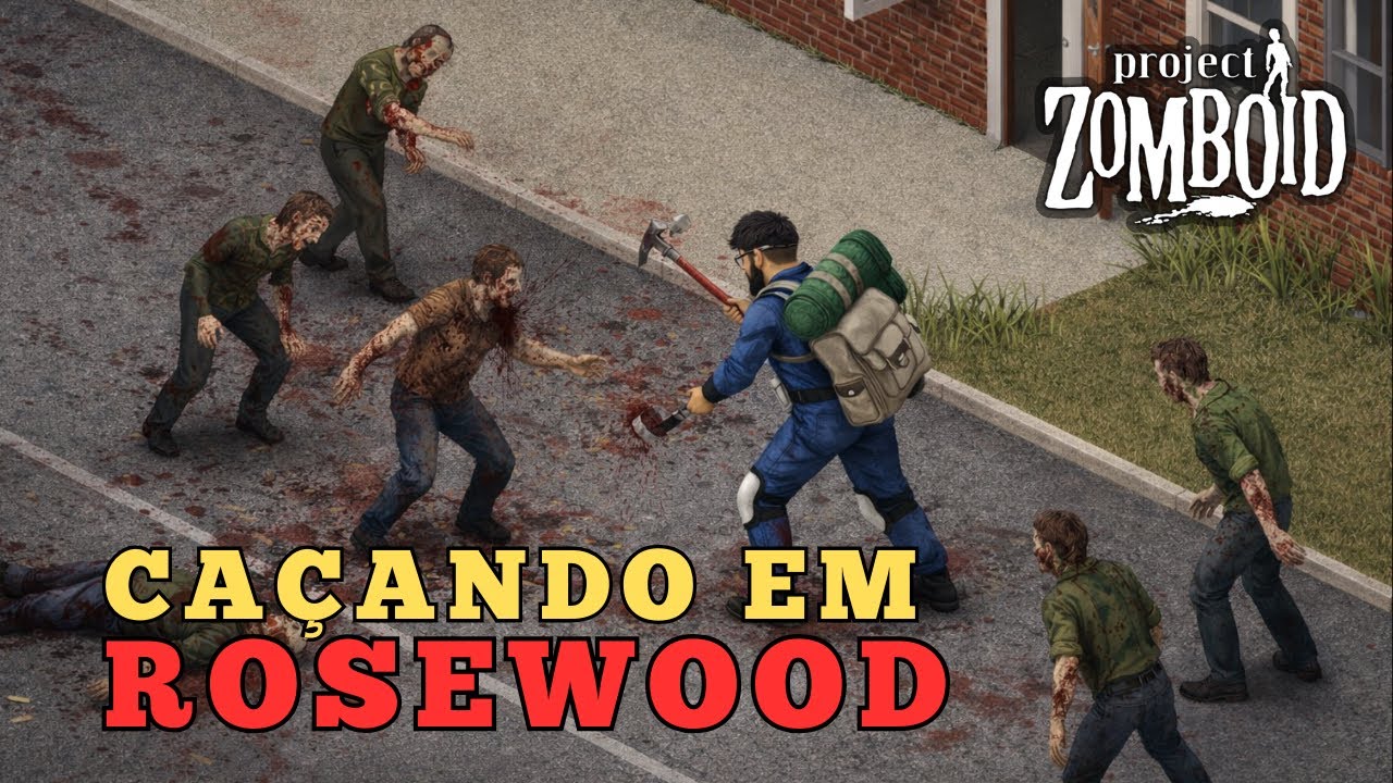 Construtor Civil Limpando Rosewood no Project Zomboid