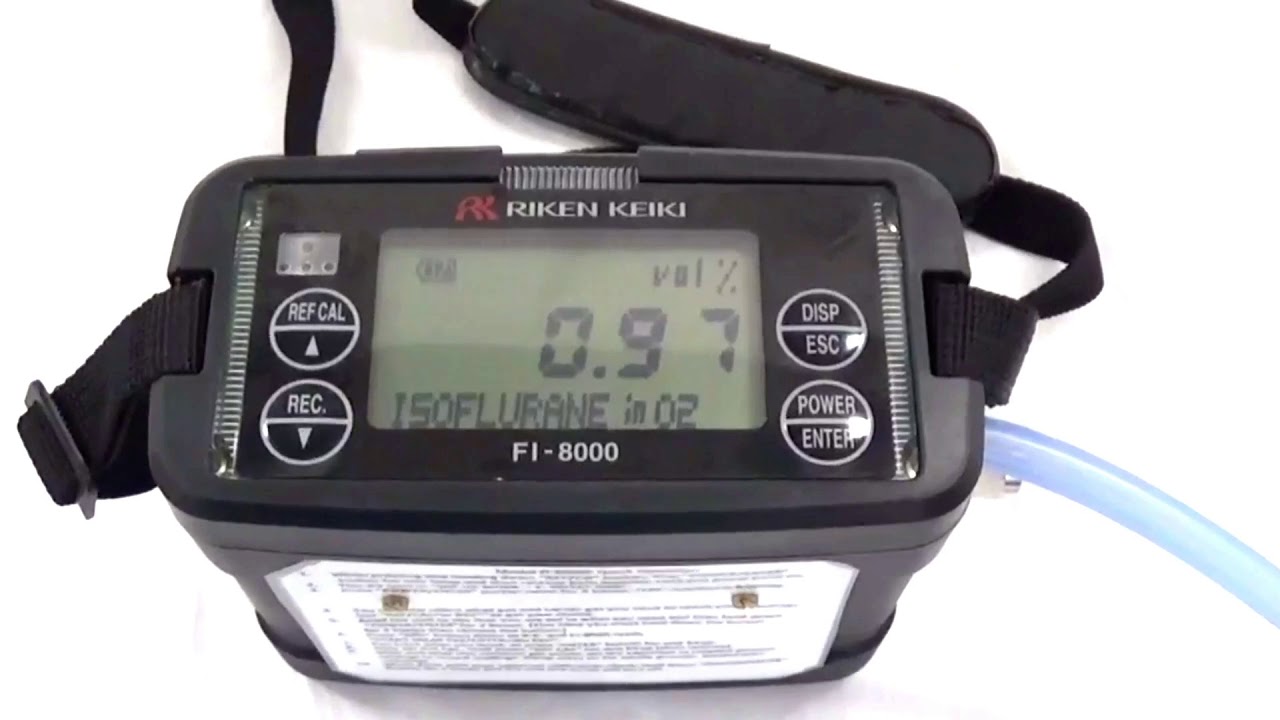 How to verify vaporizer output using Riken FI8000 gas analyzer