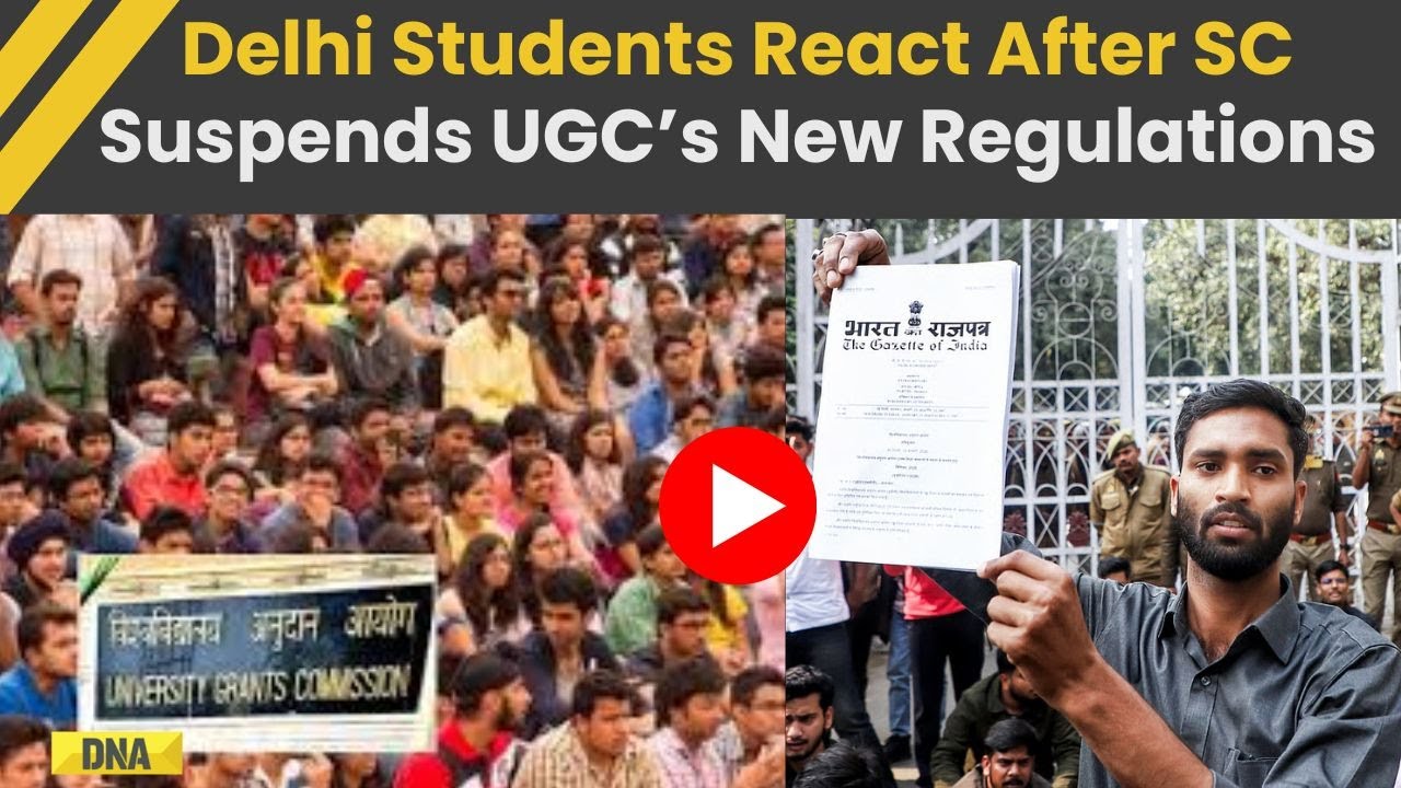 UGC New Rule 2026 Row: Delhi & JNU Students React After Supreme Court Blocks New UGC Regulations