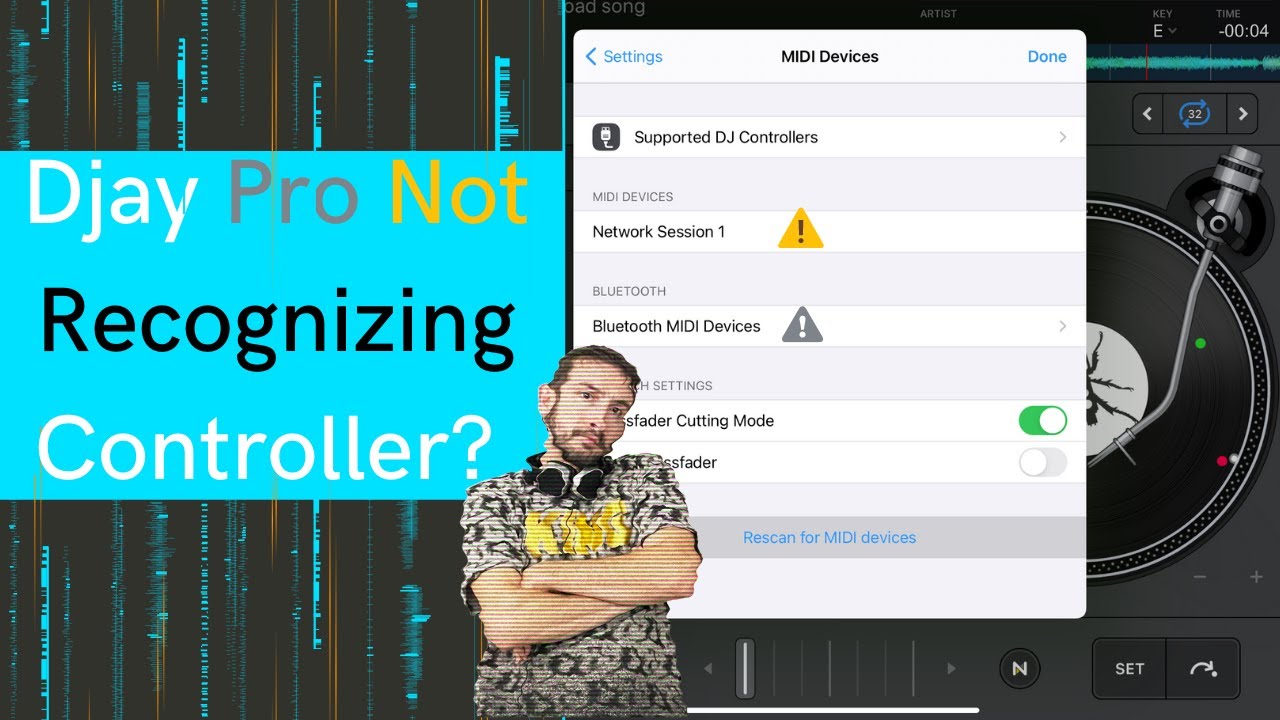 Djay Pro не распознает DJ-контроллер.