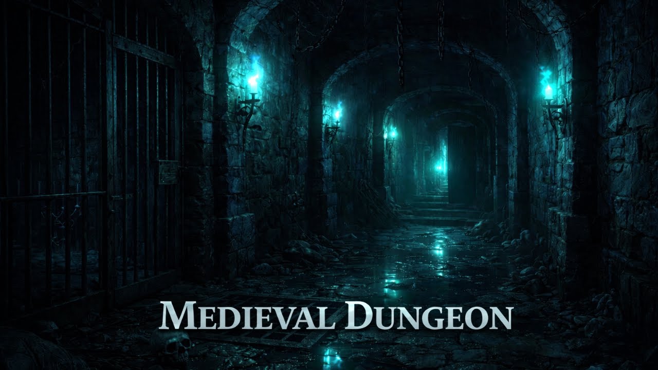 Medieval Dungeon Ambience – Dark Exploration & Tension (1 Hour)