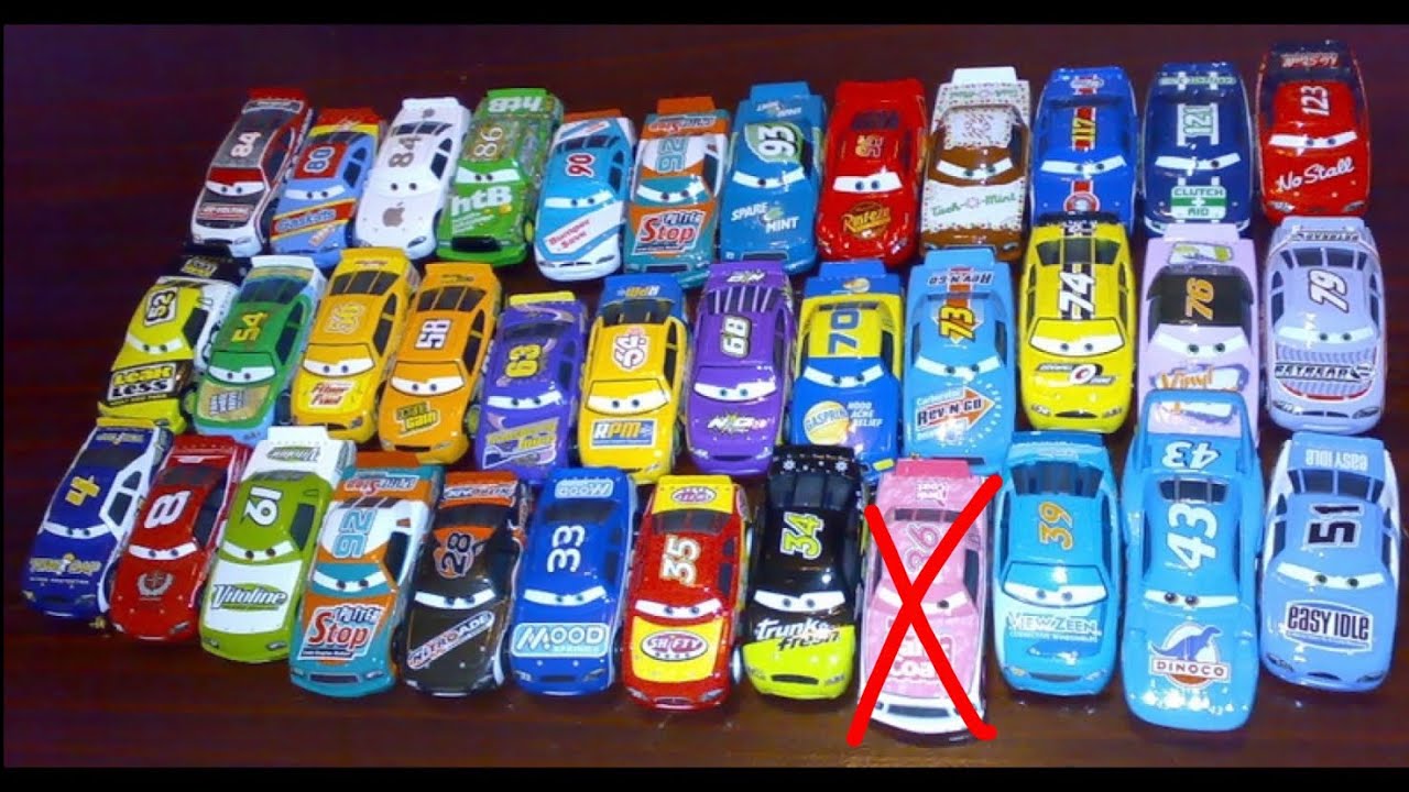 All of my piston cup racers I got from 2012 to 2023