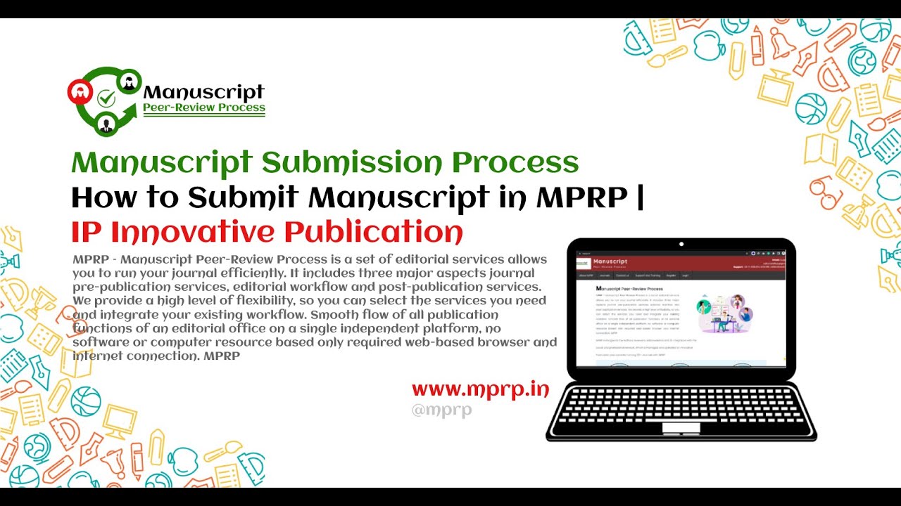 Manuscript Submission Process | How to Submit Manuscript in MPRP | IP Innovative Publication