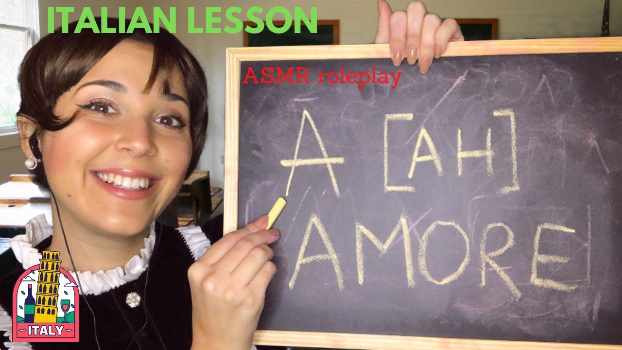 ✎ASMR✎ Learn the Italian Alphabet 🇮🇹 Teacher Roleplay