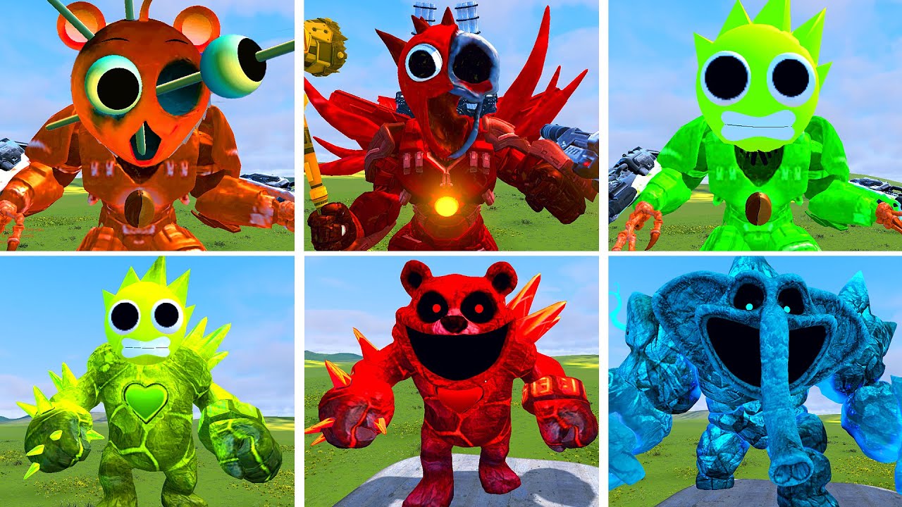 Poppy play time Fanmade vs Mechatitan Sprunki incredibox in garry's mod