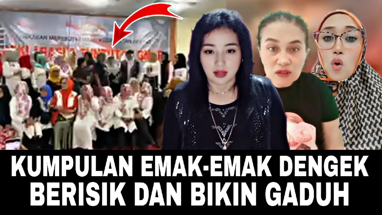 Emak-Emak Dengek Pada kumpul caci maki pakde Jokowi oh.. 
