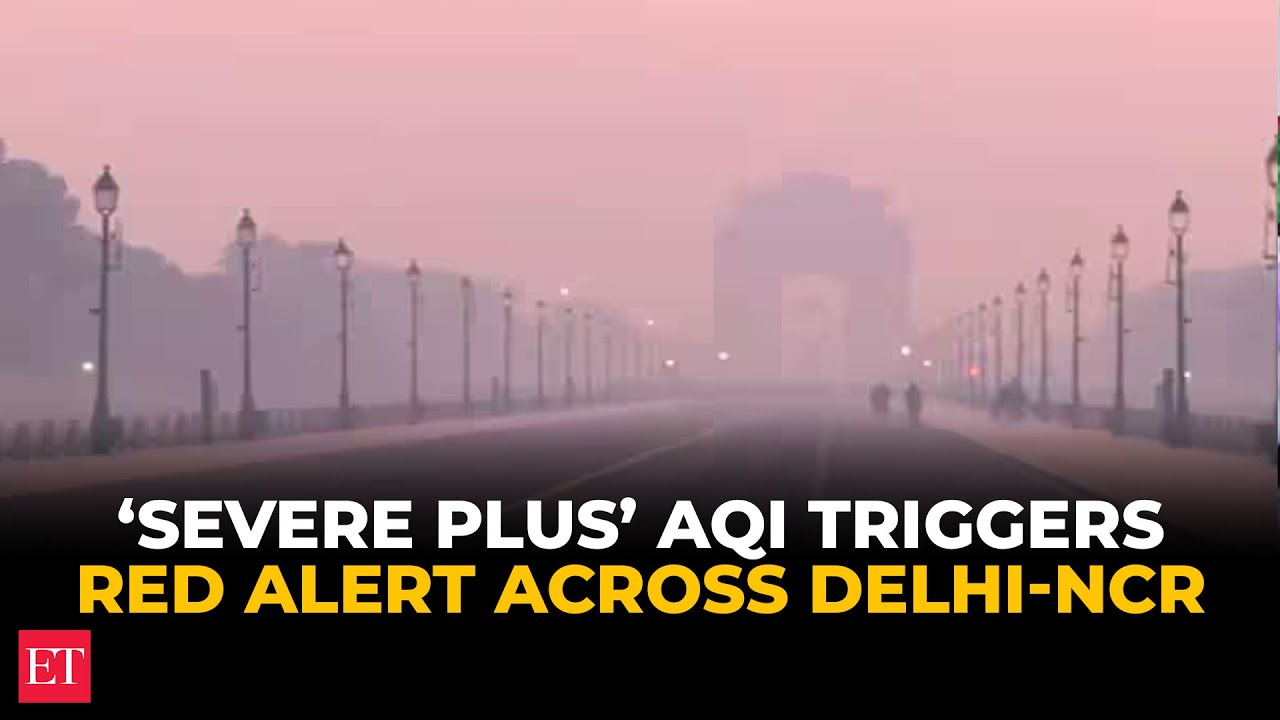 &lsquo;Red&rsquo; alert in Delhi, NCR: AQI soars as city slips into &lsquo;severe plus&rsquo; zone amid toxic smog
