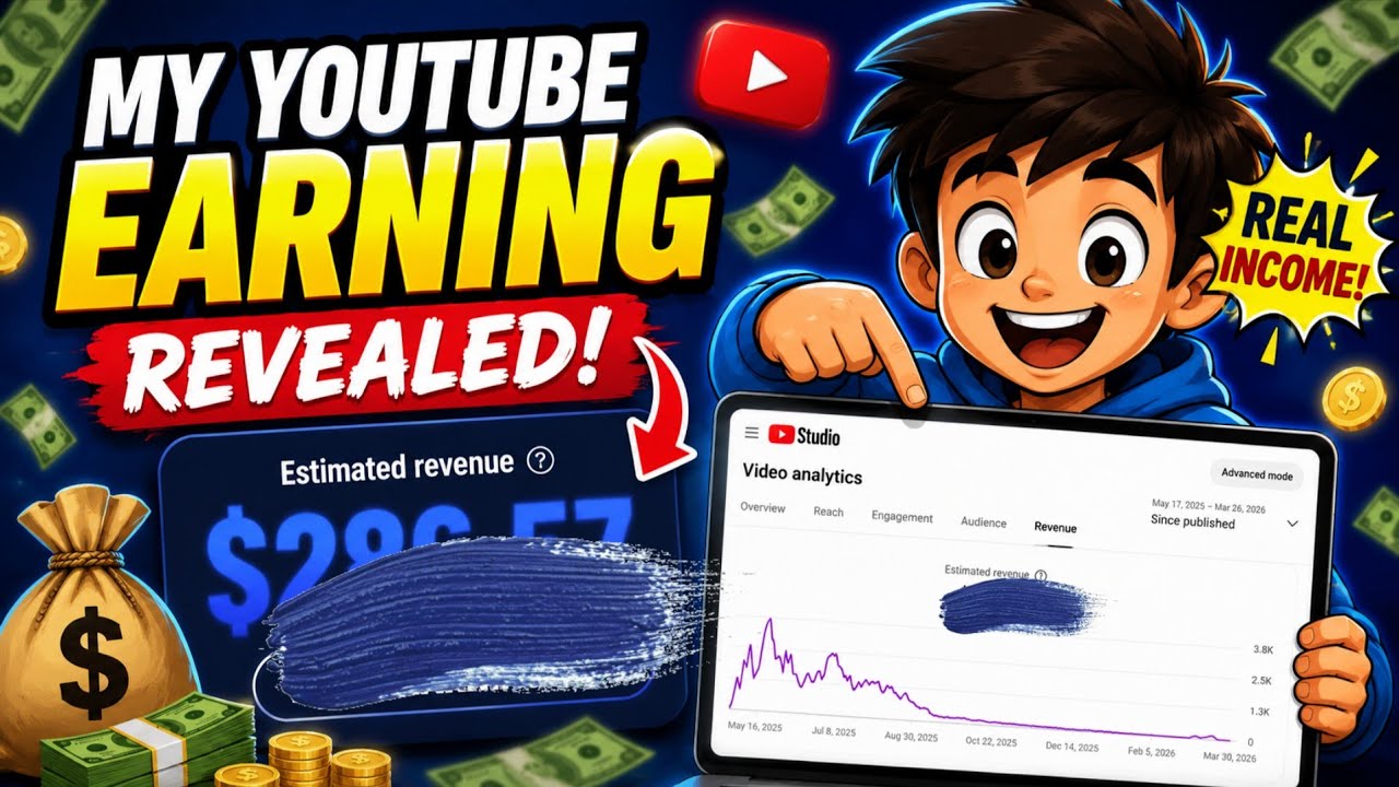 Cartoon Channel Se ₹35,000+ Ki Earning! | Real Income Proof | YouTube Earnings