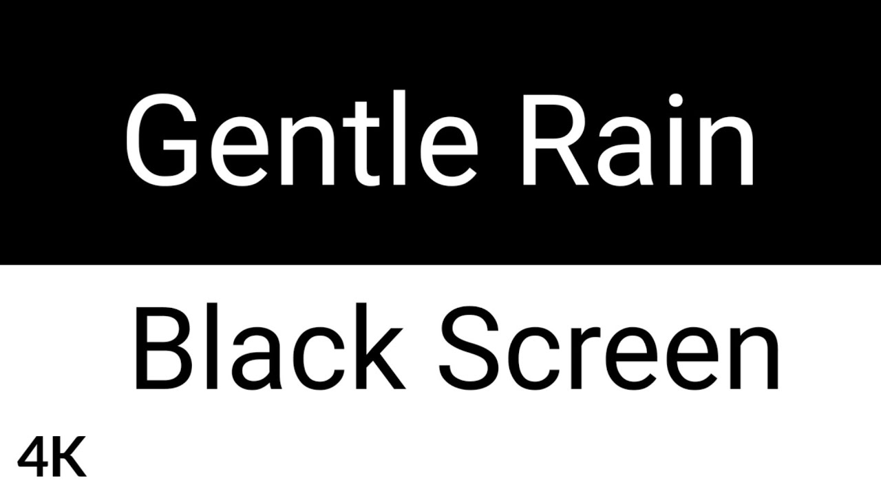 10 Hours Gentle Rain Sounds for Sleeping | Black Screen | Insomnia Relief & Study Ambience