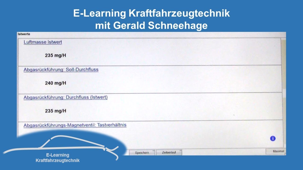 HFM 5 Luftmassenmesser mit der Steuergerätediagnose prüfen Fehlersuche