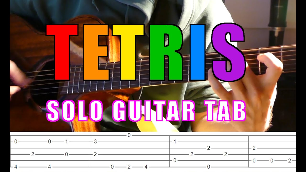 [TAB] Tetris theme - Guitar Tutorial (Fingerstyle - Travis picking)