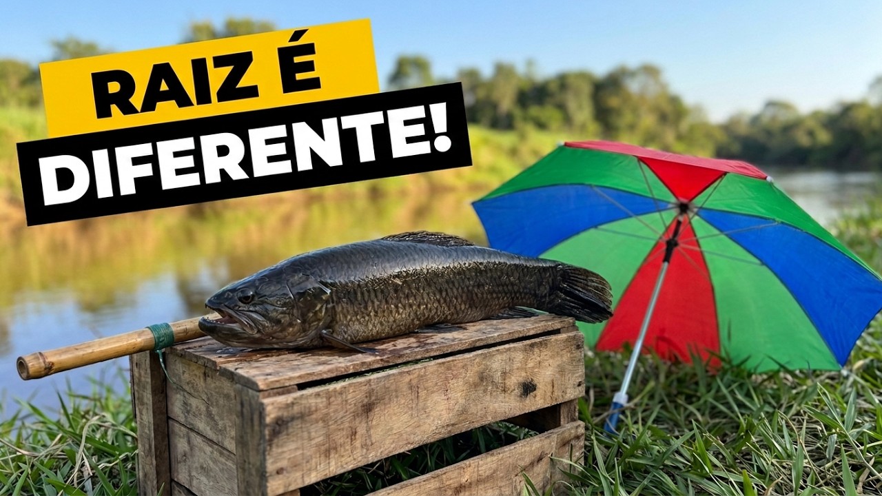 Raiz é diferente! Vem com a gente curtir a emoção! #pesca #caipira #traíra