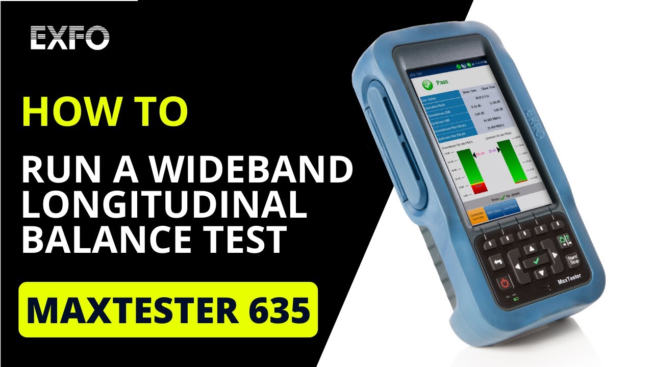 Maxtester 635: Wideband Longitudinal Balance Test | How-To