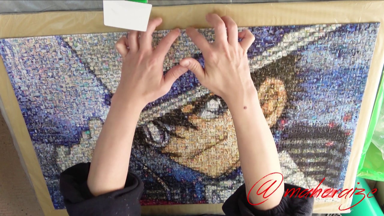 【ジグソーパズル】糊付けのやり方　Jigsaw puzzle gluing