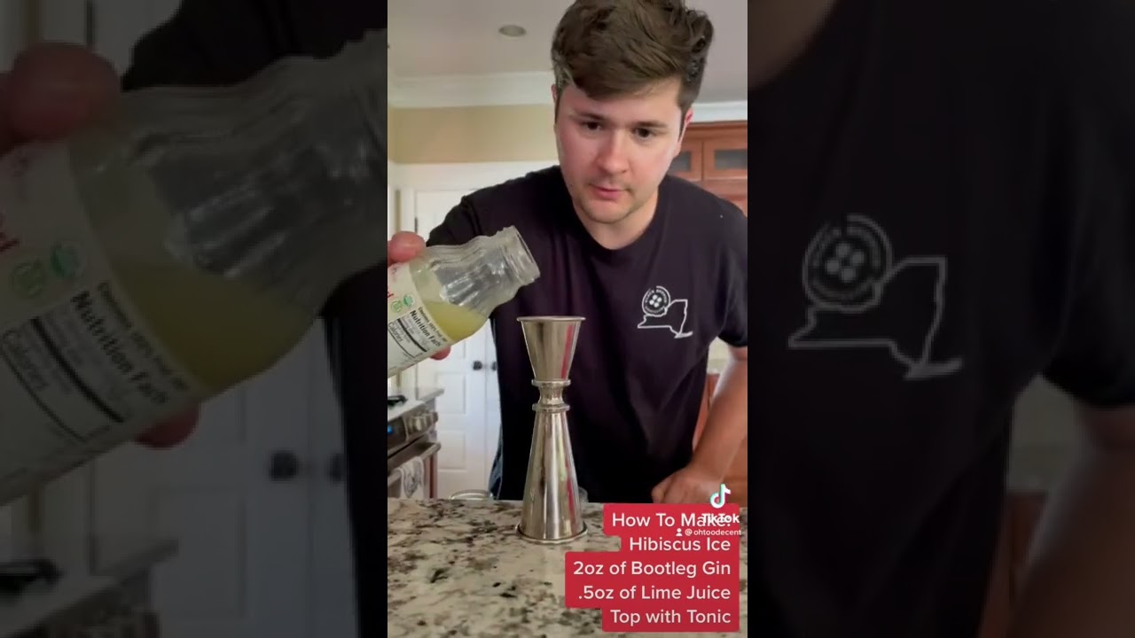 Pink Gin and Tonic - Bootleg Gin Cocktail