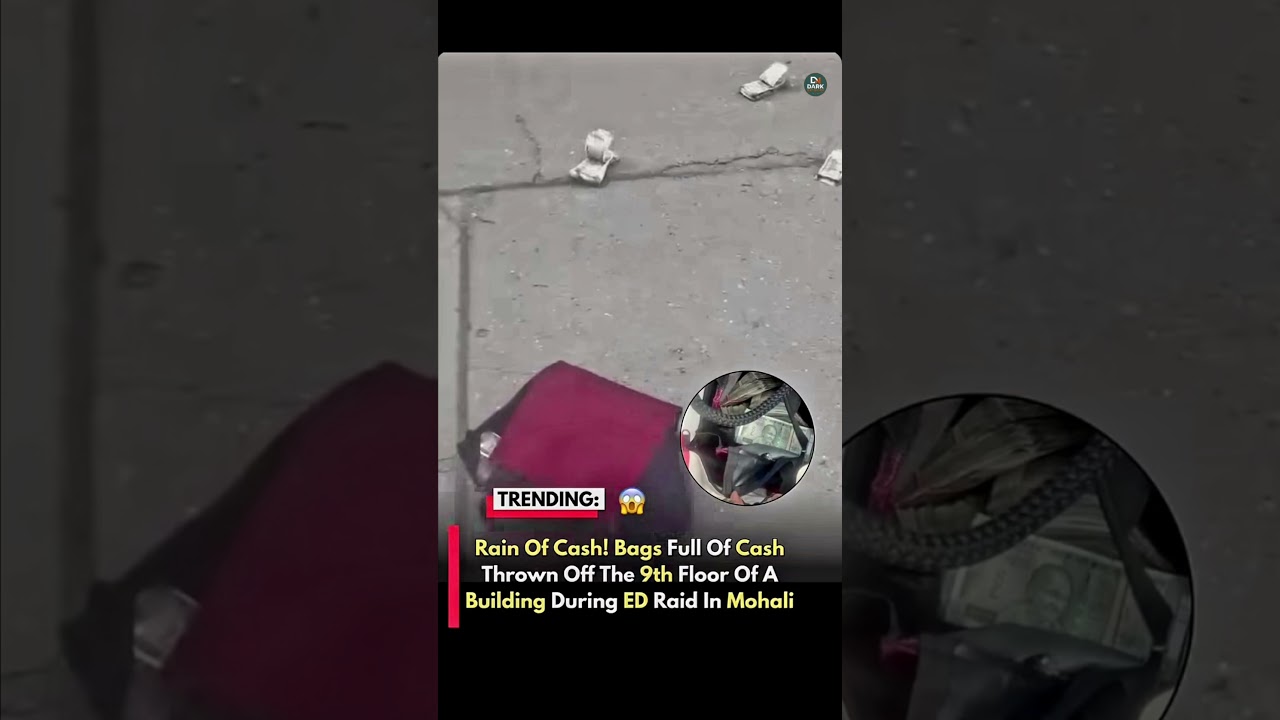 Unexpected!!! 😱 Shocking Cash Scene During ED Operation 🚨 &ldquo;Rain of Cash&rdquo; During ED Raid in Mohali 😱