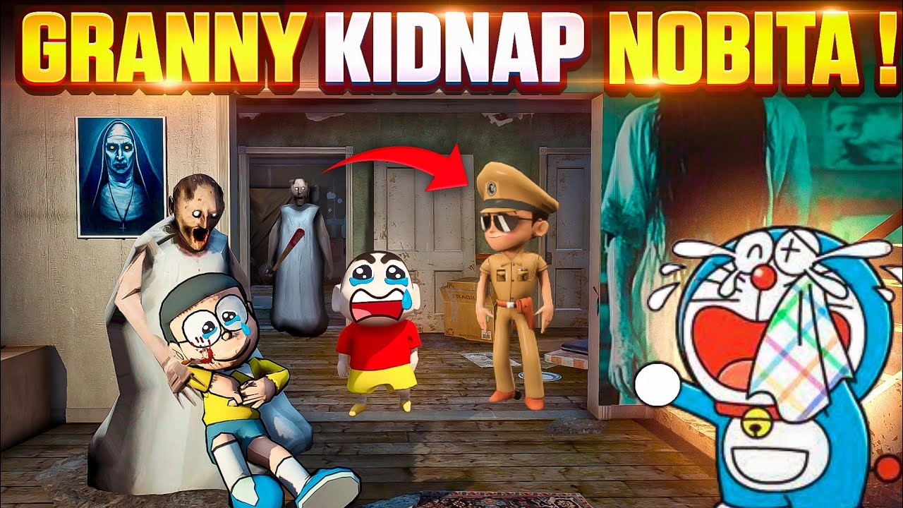 Granny Kidnapped Nobita Shinchan In Gta 5😭