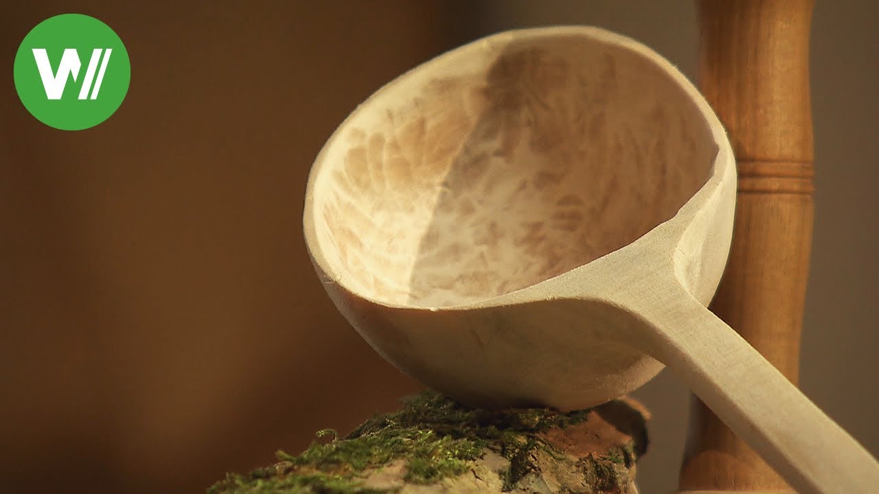 Holzlöffel - eine Suppenkelle aus Holz