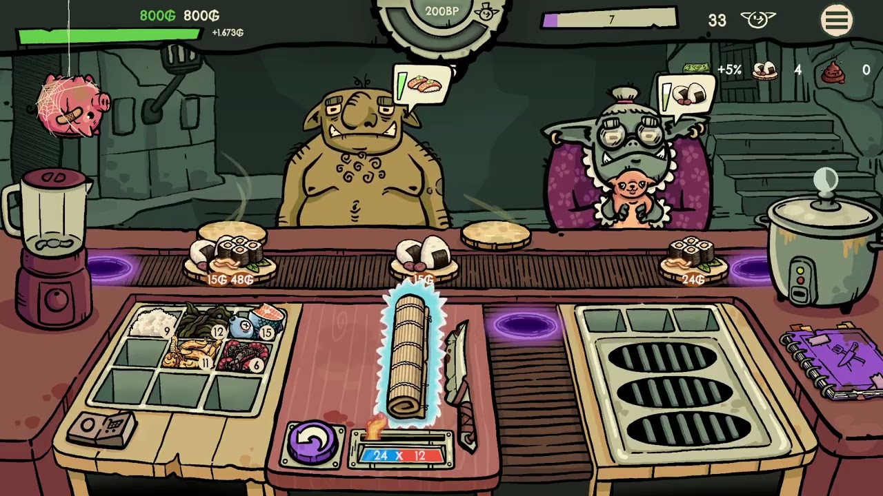 Goblin Sushi | Gameplay (PC Videogame)