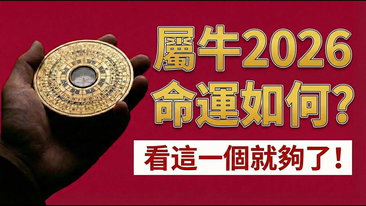 【看這一個就夠了】屬牛人2026年流年運勢最全解析！揭秘丙午馬年「害太歲」背後的真實運勢！#2026生肖牛運勢 #屬牛2026運勢 #害太歲 #生肖牛 #2026馬年 #財運 #招財 #屬牛 #風水