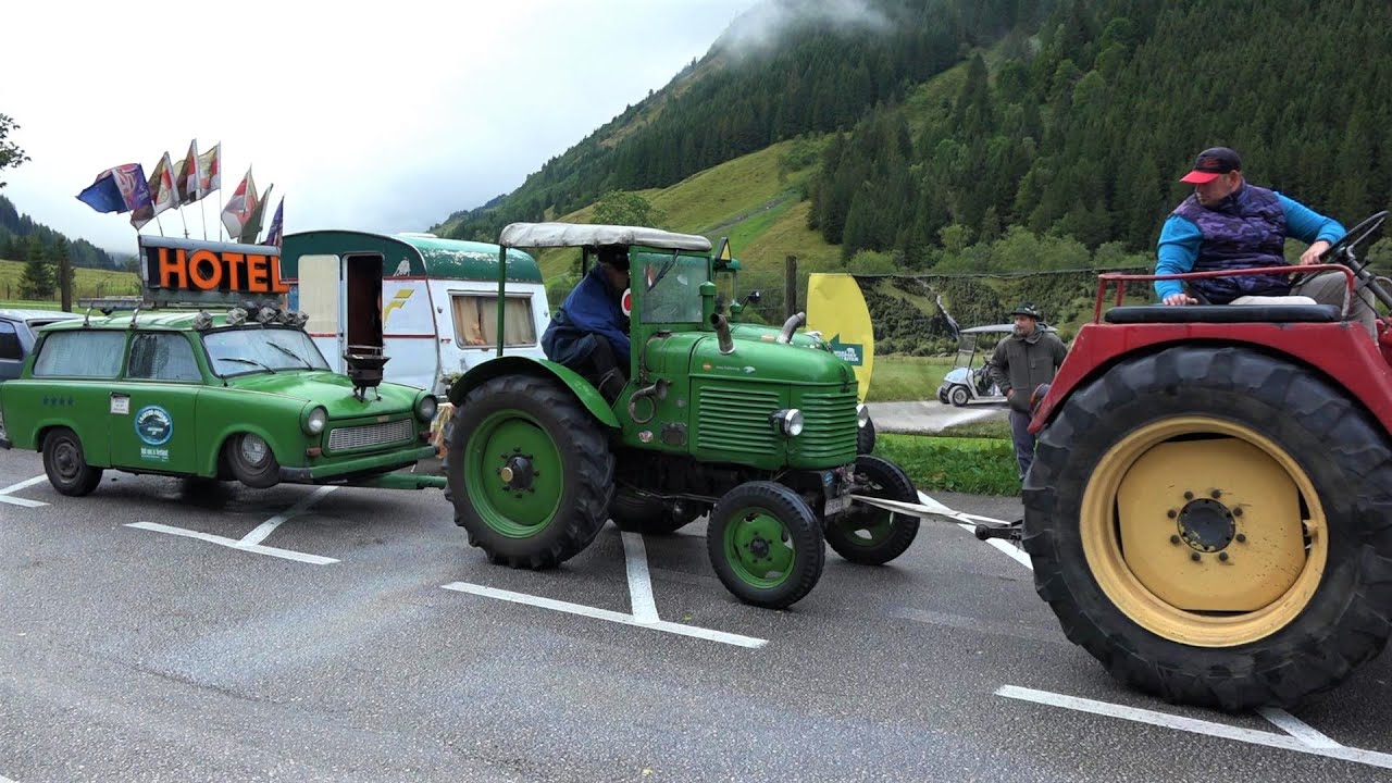 4 Traktorfreunde auf dem Weg zur WM am Großglockner 17.09.2021