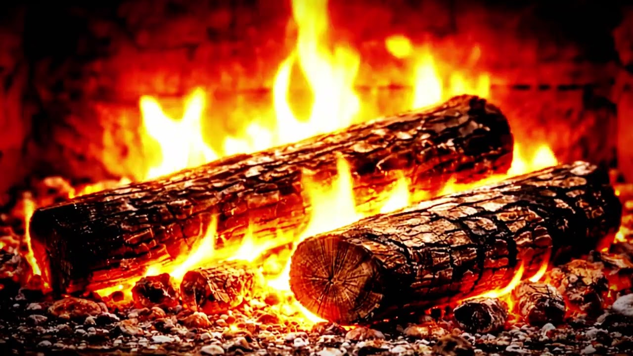 Burning Wood Fireplace ASMR | Burning Wood Fireplace ASMR