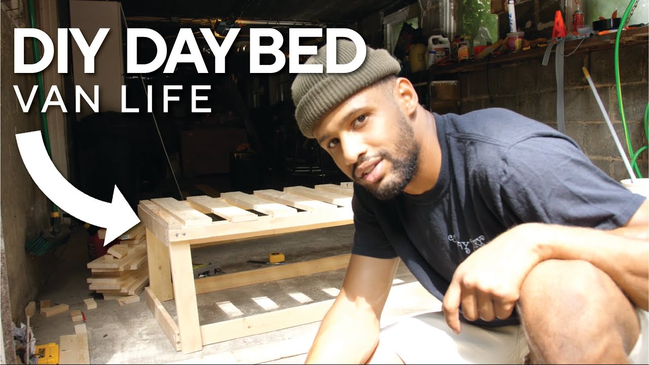 I built a DIY PullOut Bed for VAN LIFE ( CHEAP With NO Plan)