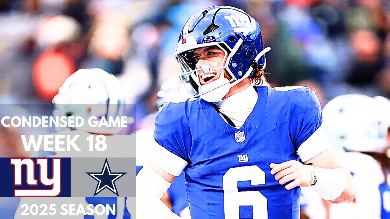 Giants vs Cowboys 2025 Week 18 Condensed Game | NFL Highlights