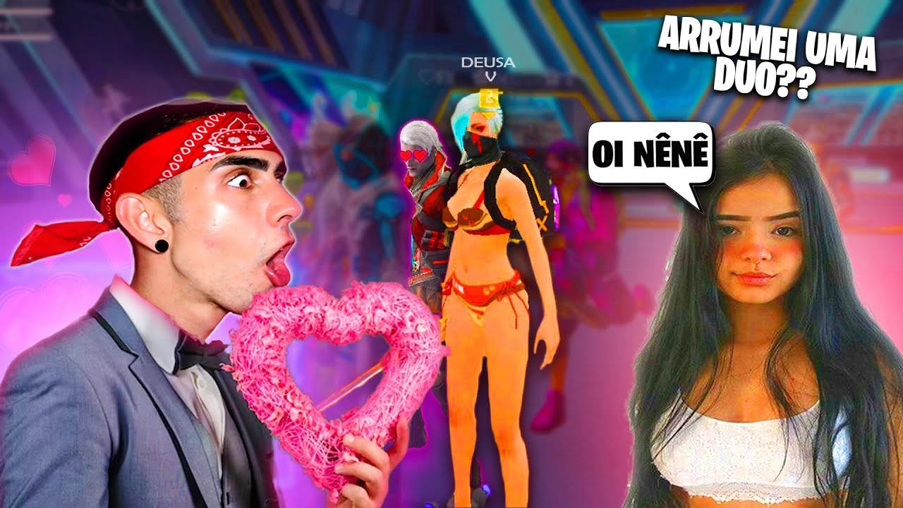 FUI PROCURAR UMA DUO NO FREE FIRE E ENCONTREI ESSA MENINA!😍