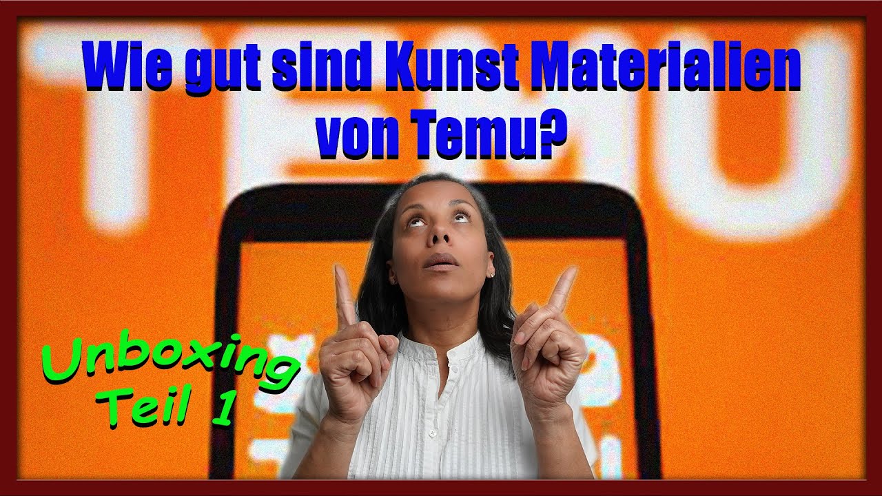 TEMU Unboxing - Pinsel & Farben uvm. Teil 1