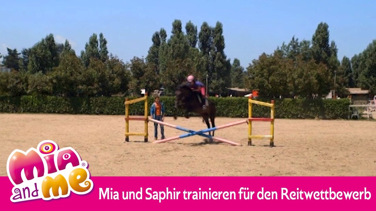 Mia und Saphir trainieren für den Reitwettbewerb - Mia and me