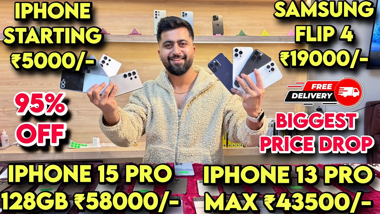 Cheapest iPhone Market in Delhi | Second Hand Mobile | iPhone Sale | Cheapest iPhone14,15,Xr ₹199😱