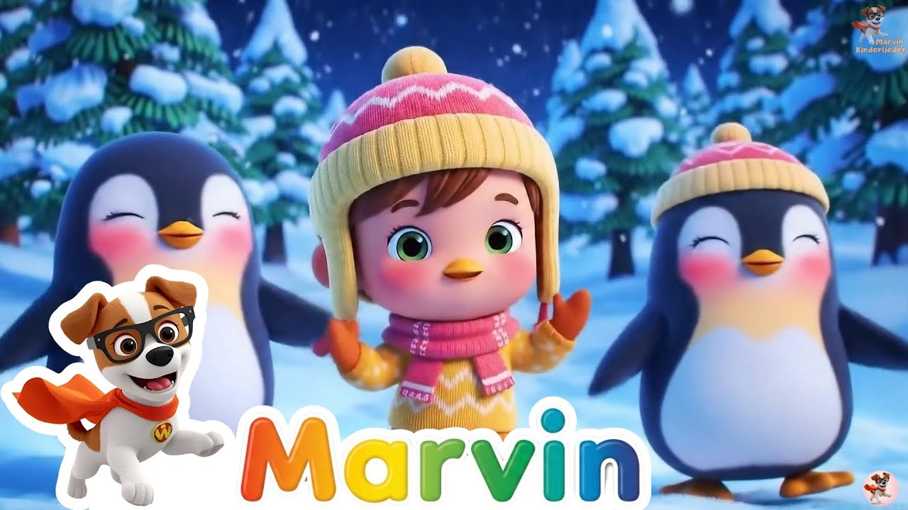 🐧🌸 Der Pinguin-Tanz & Frühlingslieder! Lustige Kinderlieder mit Marvin Kinderlieder ✨