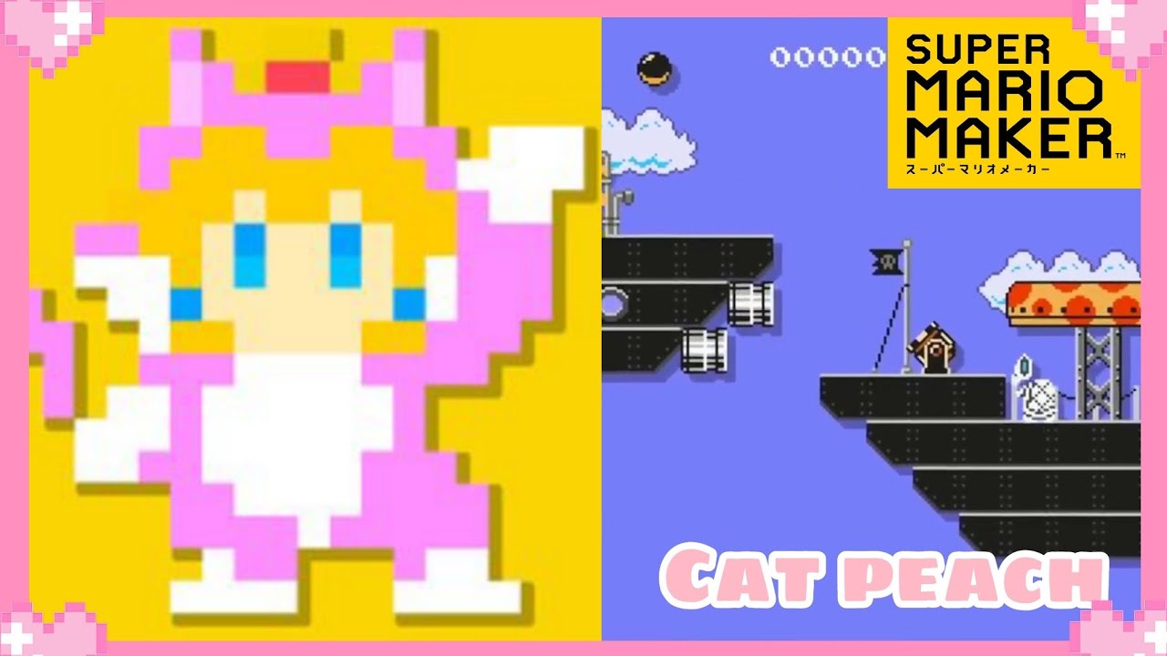 🌸 Super Mario Maker (Cat Peach Gameplay) 🌸