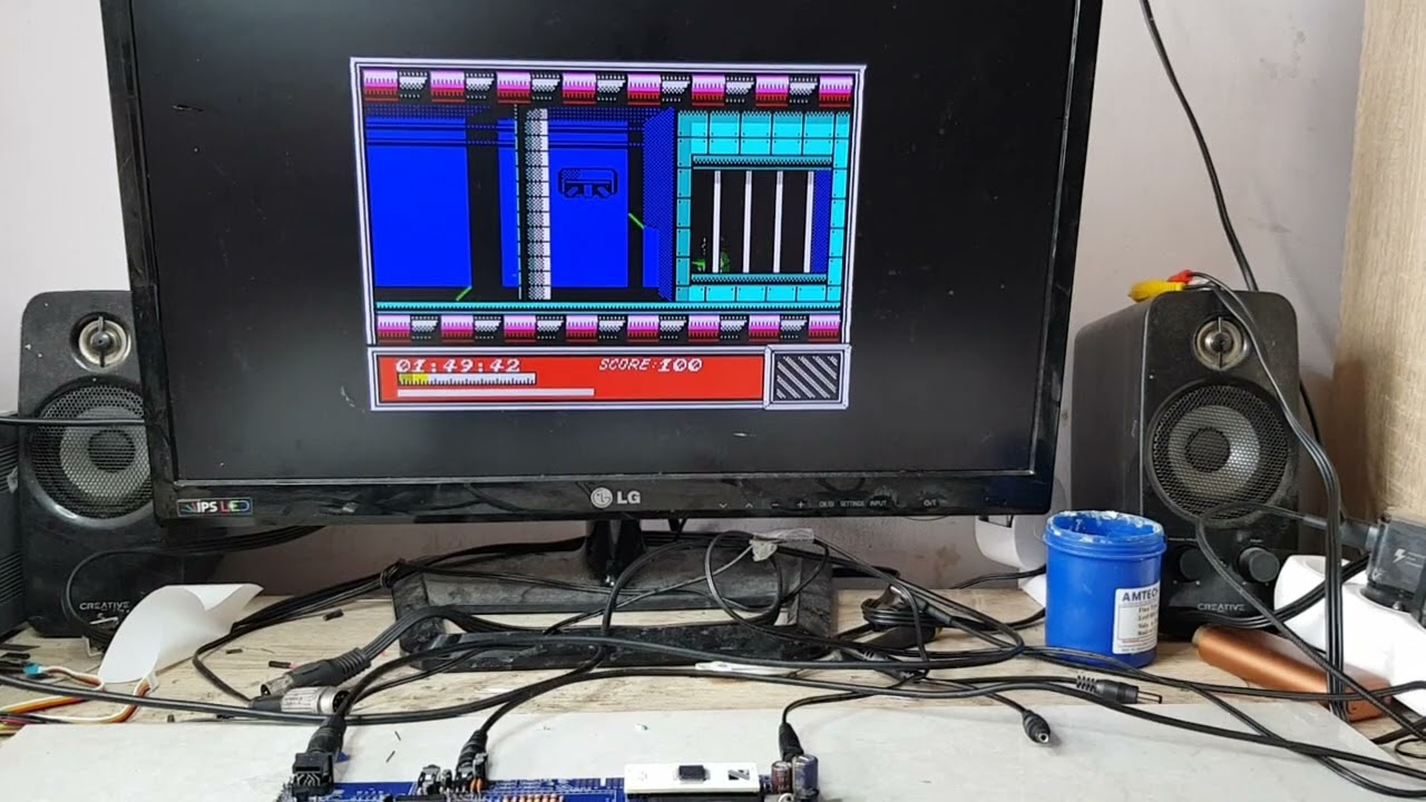 Sizif 512 + sound card and Dan Dare game with GS support