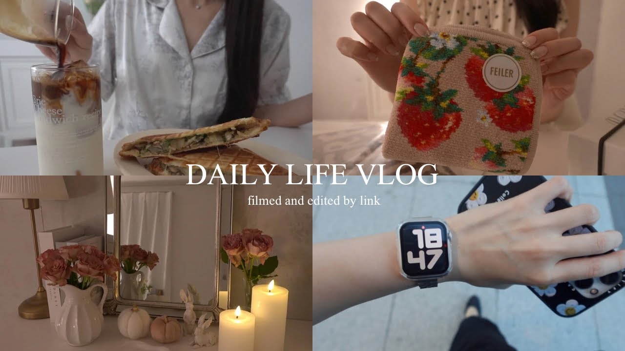 vlog | 一人暮らしOLの日常🕯️ボーナス購入品,unboxing（FEILER, CASETiFY, ReFa etc..）,新しいインテリア,ネイル,退勤後,自炊👩🏻‍🍳社会人の日常ブイログ♡