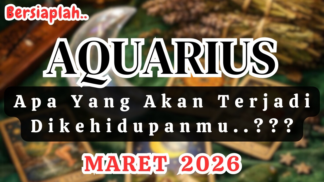 BERSIAPLAH ‼️Yang Akan Terjadi Di Kehidupan ⭐ AQUARIUS 