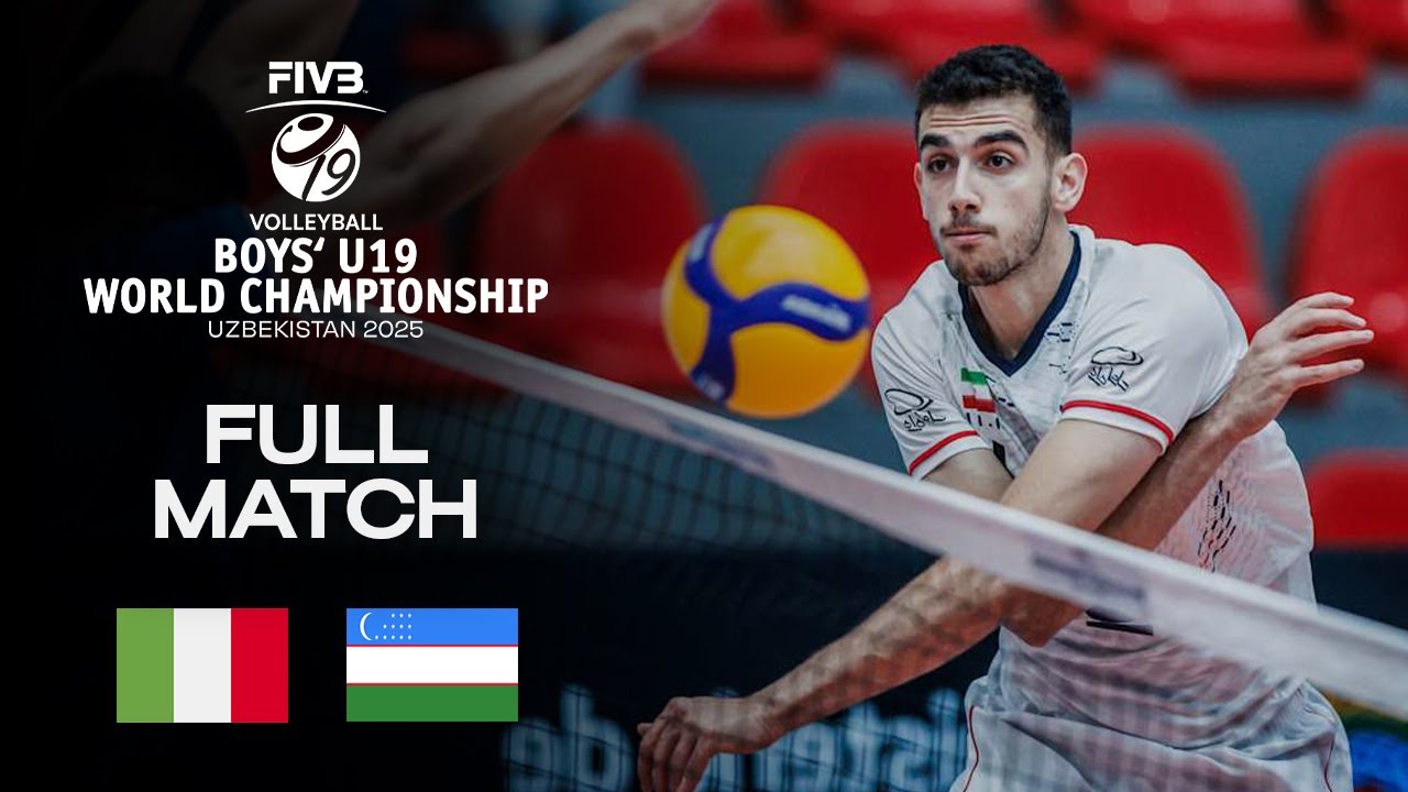 Italy vs. Uzbekistan - Round of 16 | Boys' U19 World Champs 2025 - Full Match