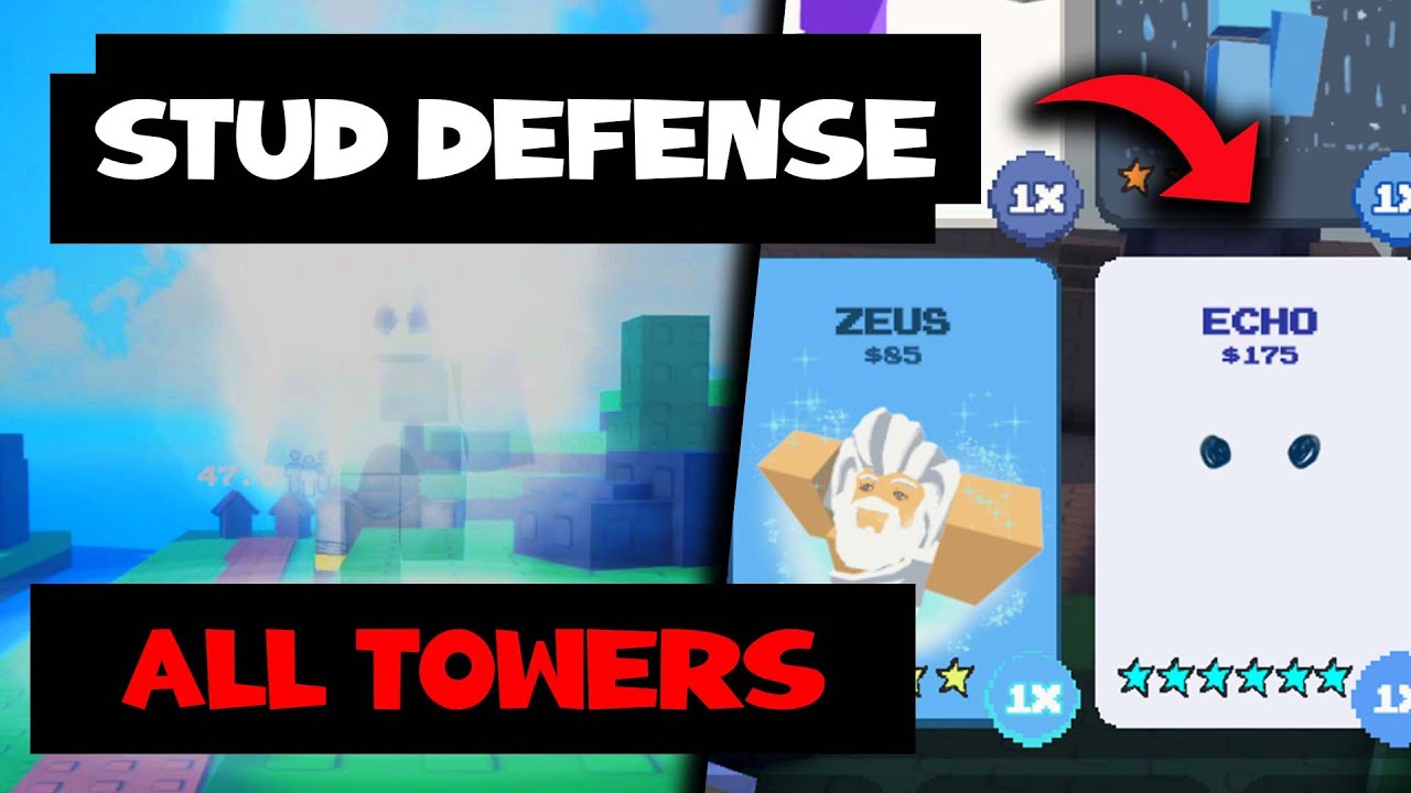 ДЕМОНСТРИРУЕМ КАЖДУЮ БАШНЮ В STUD TOWER DEFENSE!