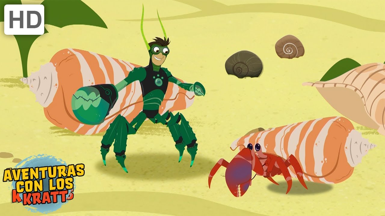 A Troca de Conchas de Caranguejo Eremita [episódios completos] Aventuras com os Kratts