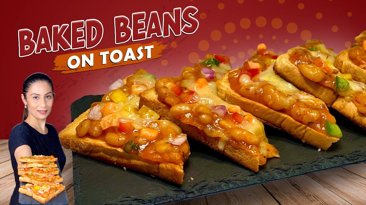 Baked Beans on Toast I Baked Beans Pizza | Homemade Baked Beans Pizza Recipe | Chef Meghna