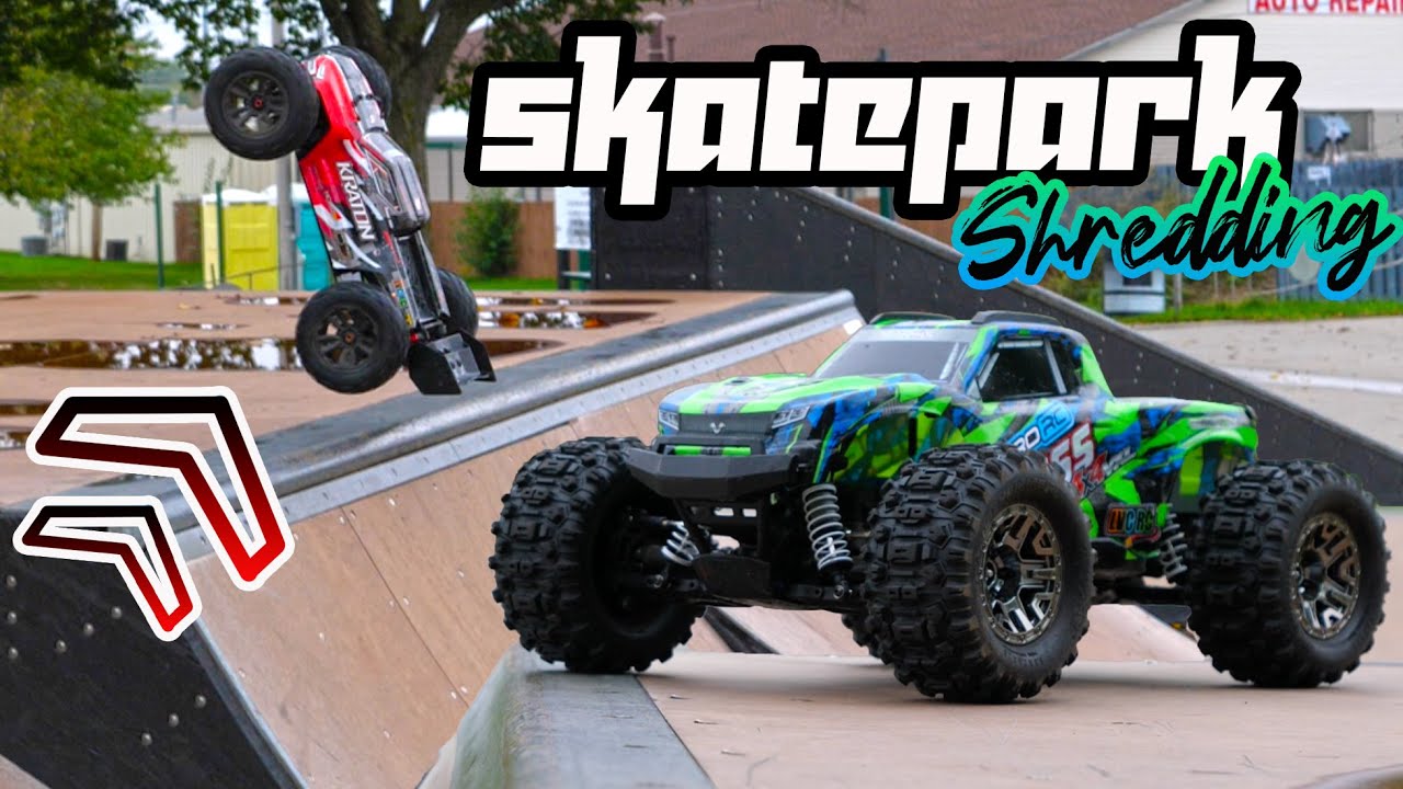 ARRMA Kraton & Traxxas Hoss 4x4 VXL Skatepark Bash