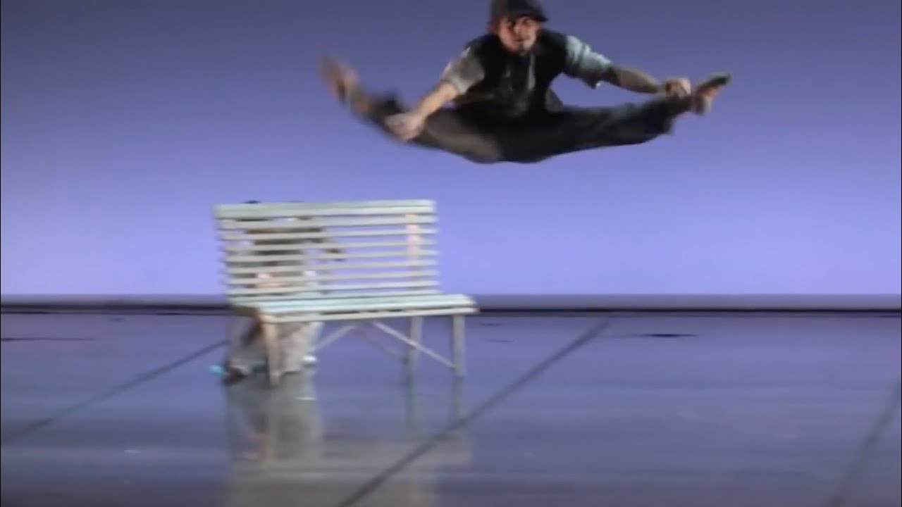 Ballet dancer not only defies gravity, he DENIES gravity.