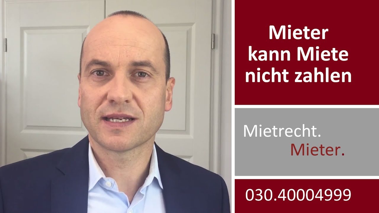 Mieter kann Miete nicht bezahlen - was tun? | Fachanwalt Alexander Bredereck